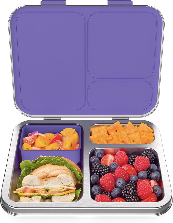 Bentgo® Kids Stainless Steel Leak-Resistant Lunch Box - New & Improved 2022 Bento-Style with Upg... | Amazon (US)
