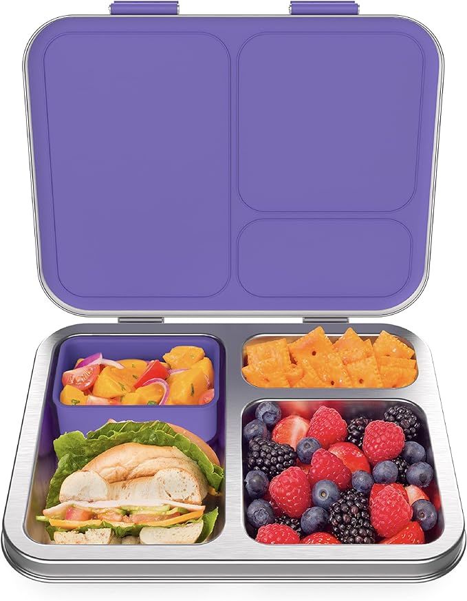 Bentgo® Kids Stainless Steel Leak-Resistant Lunch Box - New & Improved 2022 Bento-Style with Upg... | Amazon (US)
