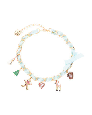 Christmas Charm Frontal Necklace | TJ Maxx