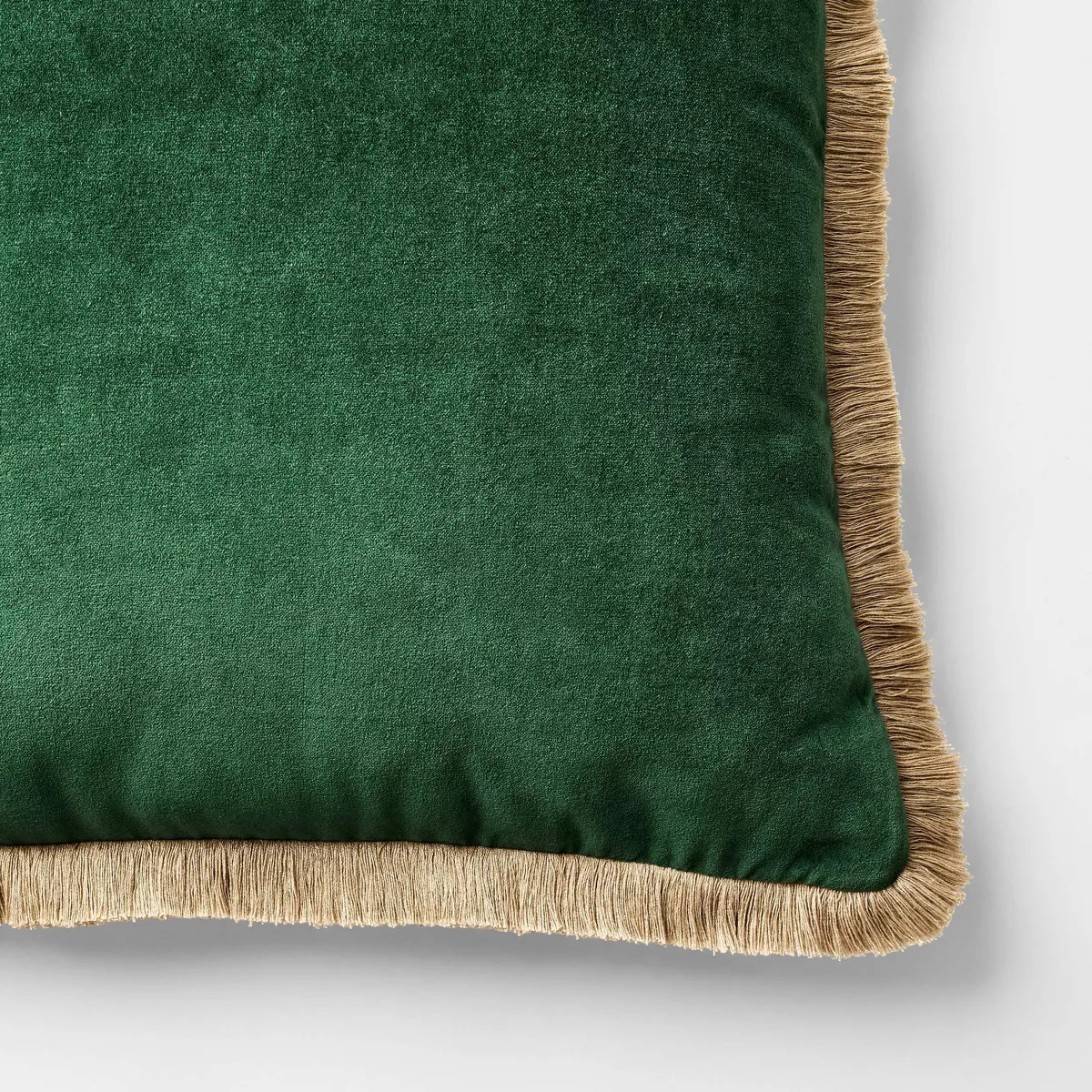 Velvet Throw Pillow with Fringe Trim - Threshold™ designed with Studio McGee | Target