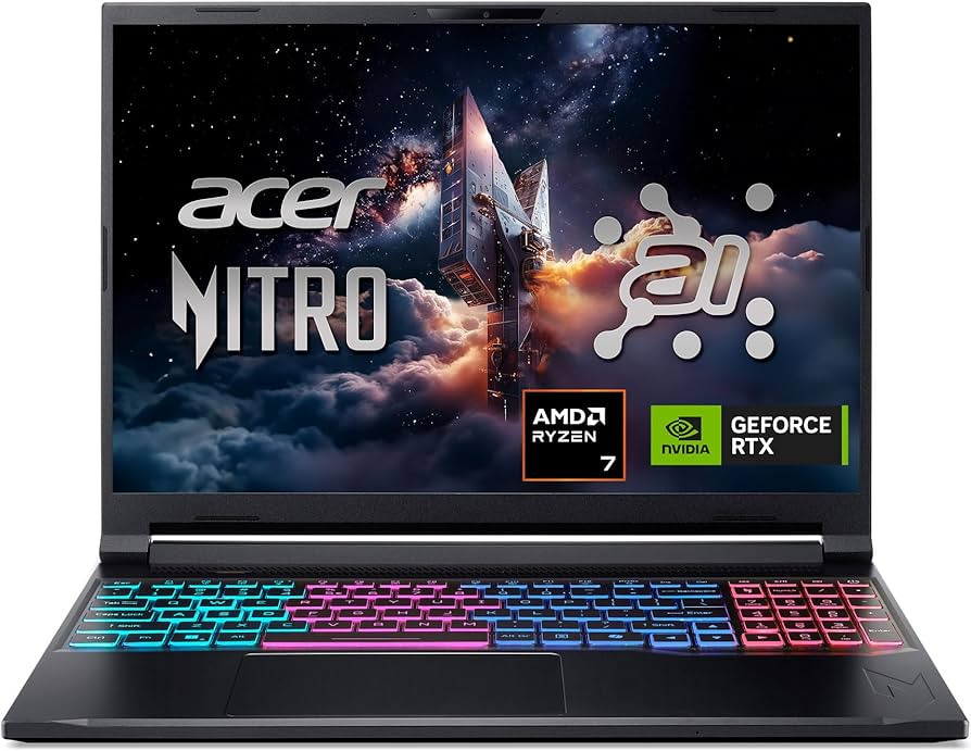 Acer Nitro V 16S AI Gaming Laptop | AMD Ryzen 7 260 Processor | NVIDIA GeForce RTX 5060 Laptop GP... | Amazon (US)