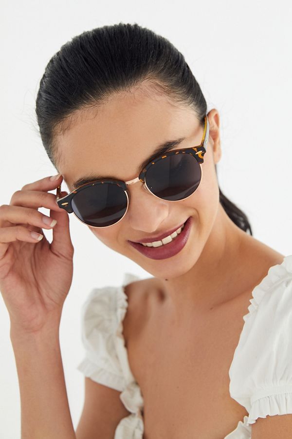 Round Half-Frame Sunglasses | Urban Outfitters (US and RoW)