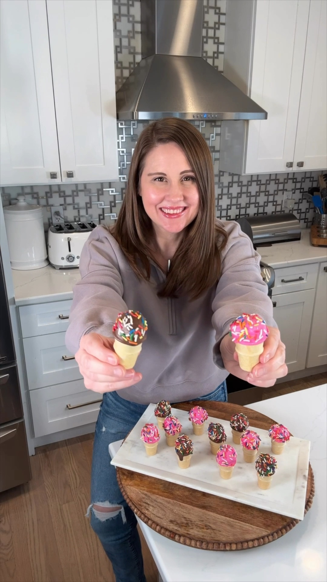 Okay this one is SUCH a fun treat idea 🍩🍦✨ mini ice cream cone cake pops using a donut hole hack… and they turn out so cute every time!

Perfect for summer parties, playdates, or just a fun little surprise treat ☀️ they look bakery-level but are actually so easy to make 🙌

#EasyTreats #CakePopHack #SummerDesserts #LTKFamily #CuteFoodIdeas

#LTKHome #LTKfoodie