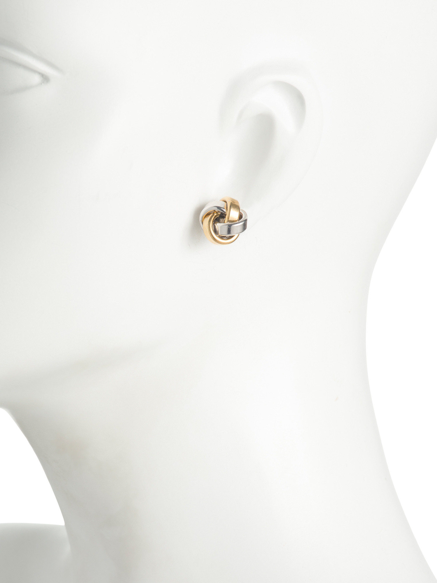 Made In Italy Gold Plated Sterling Silver Love Knot Earrings | TJ Maxx