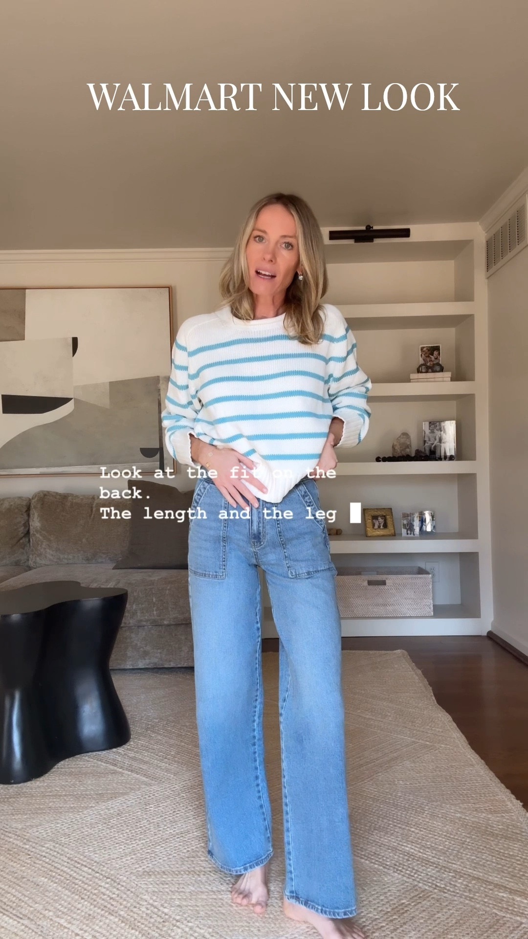 True to size jeans!!! In a 2. Wearing a large sweater because I always size up 2 in chunky knit cozy sweaters! So so so good. 