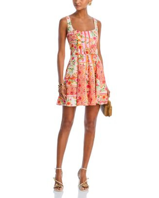 AQUA Fruit Tile Belted Mini Dress - Exclusive  | Bloomingdale's Women | Bloomingdale's (US)