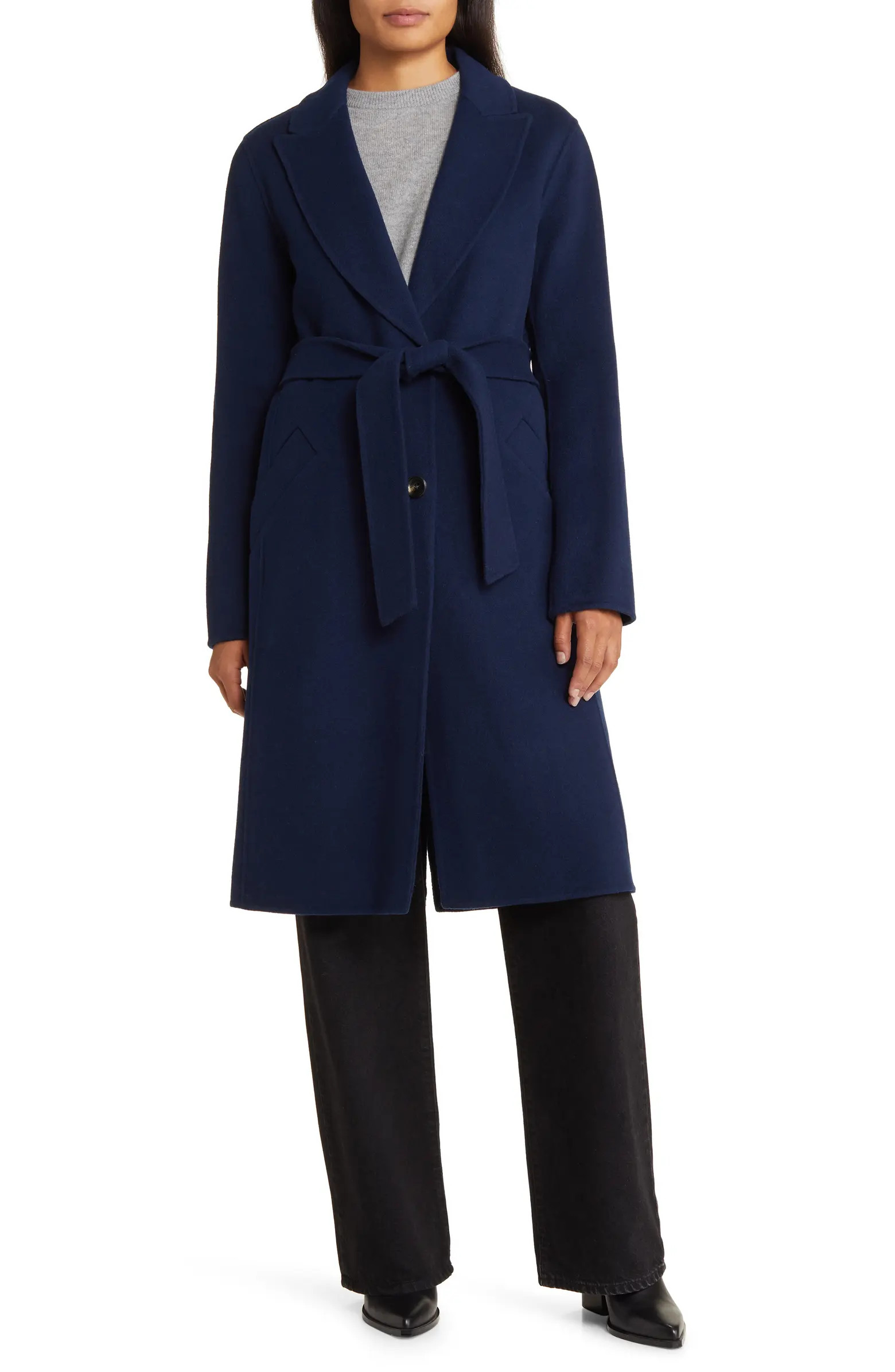Belted Wool Blend Coat | Nordstrom
