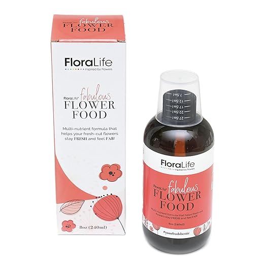 FloraLife Cut Flower Food - Floral Food for Fresh Cut Flowers - Optimal Nutrition Solution for Fl... | Amazon (US)