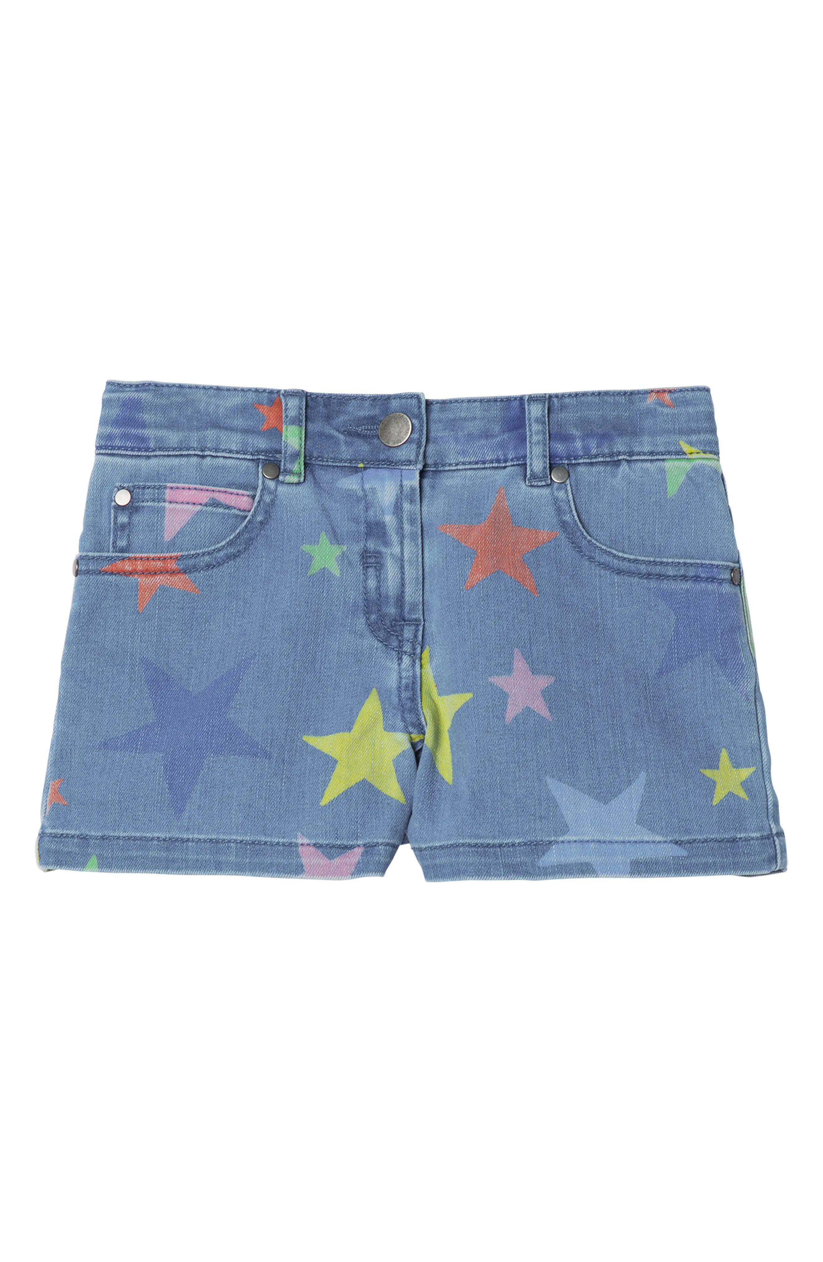 Girl's Stella Mccartney Kids' Star Print Shorts, Size 10Y - Blue | Nordstrom