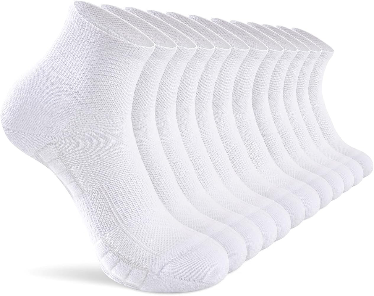 Ankle Socks Women White Black, 6/12 Pairs Running Quarter Socks | Amazon (US)