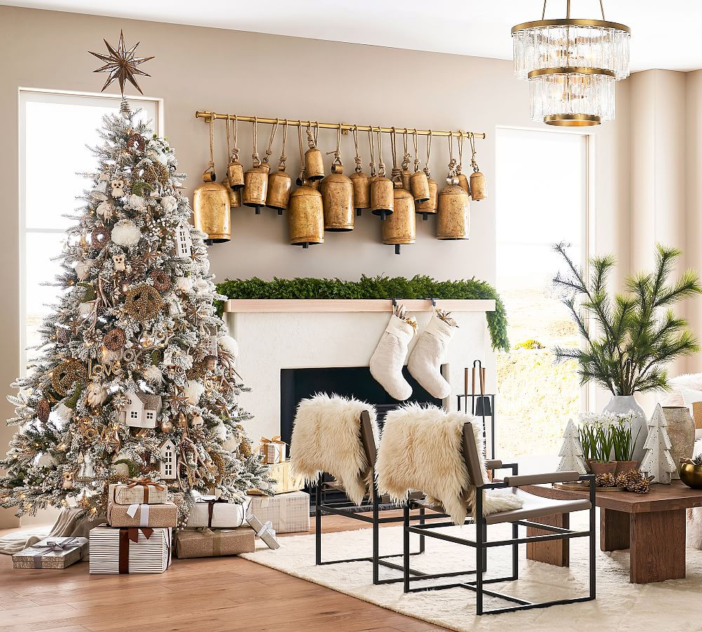 Handcrafted Brass Bells Wall Art | Pottery Barn (US)