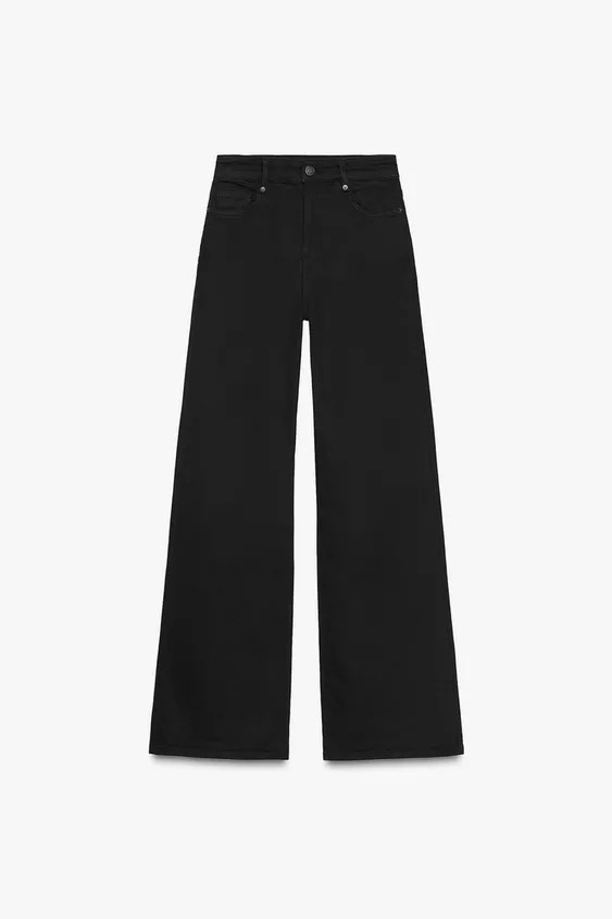 ZW COLLECTION HIGH-WAIST WIDE-LEG JEANS | Zara UK