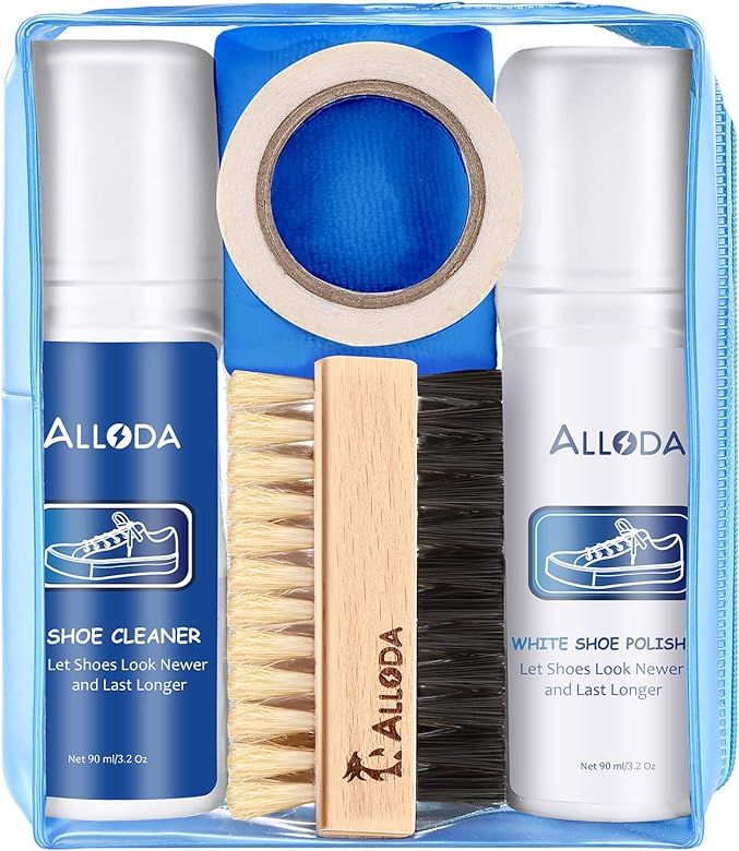 Alloda Shoe Cleaner+Shoe whitener, Sneaker Cleaner, Brush-Shoe Cleaning Kit, (clear) | Amazon (US)