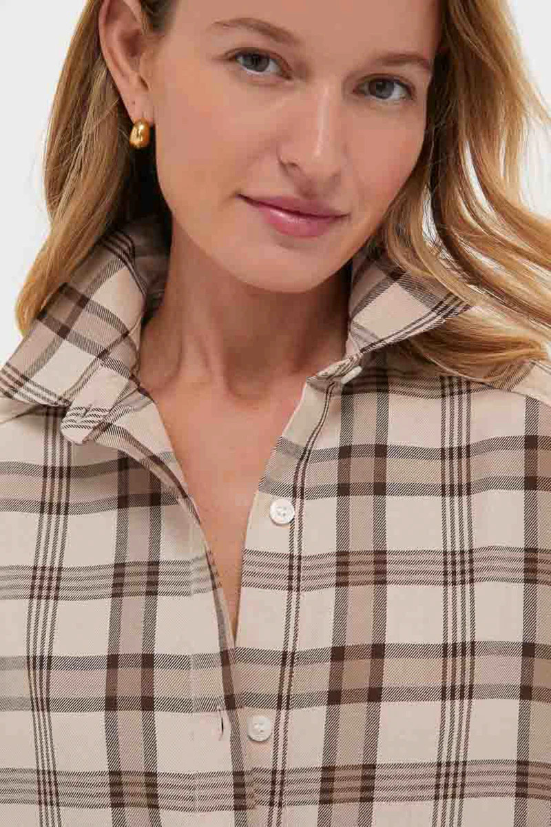 Brown Plaid Callahan Shirt Dress | Tuckernuck (US)
