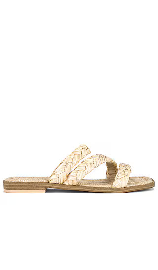 Iman Sandal in Light Natural Raffia | Revolve Clothing (Global)