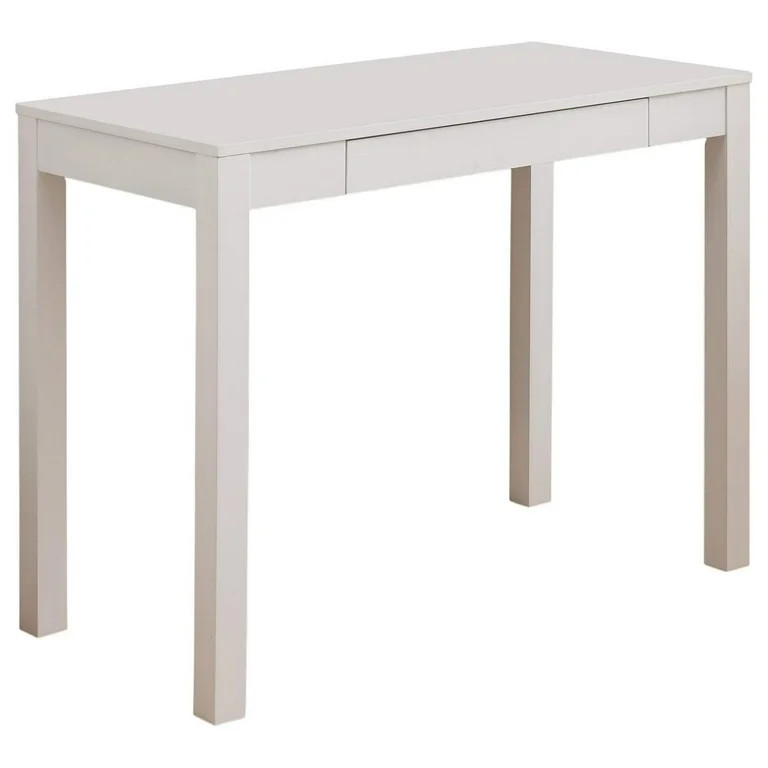 Killeryuki White Finish Wood Single Drawer Parsons Desk | Walmart (US)