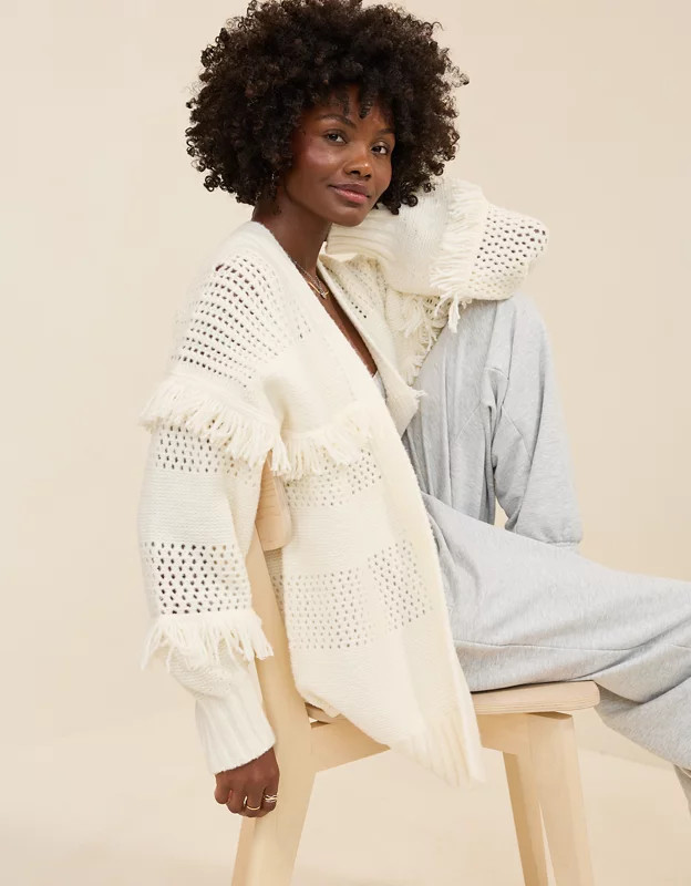 Aerie Fringe Cardigan | Aerie
