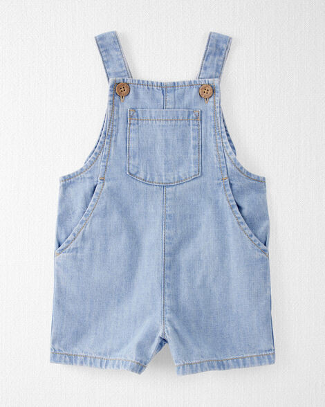 Baby Organic Cotton Chambray Shortall | Carter's Inc