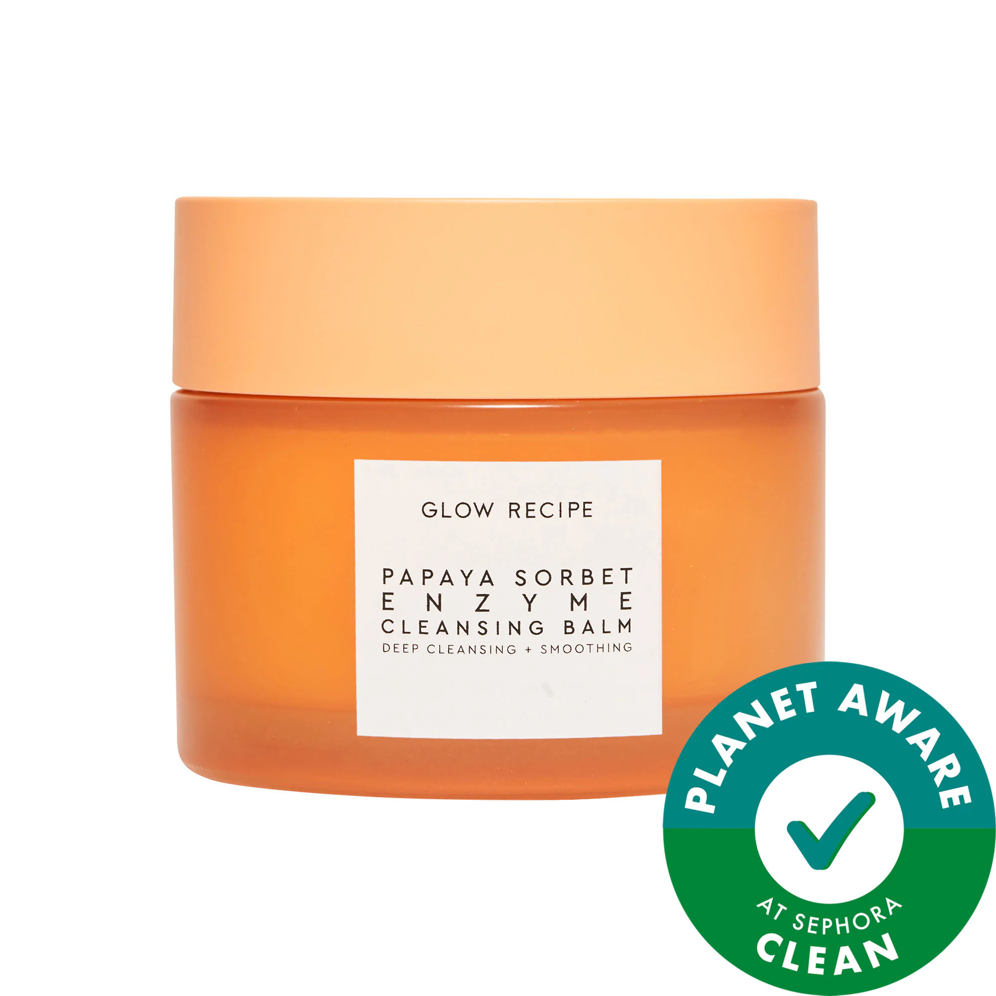 Glow Recipe Papaya Sorbet Smoothing Enzyme Cleansing Balm & Makeup Remover 3.4 oz/ 100 mL | Sephora (US)