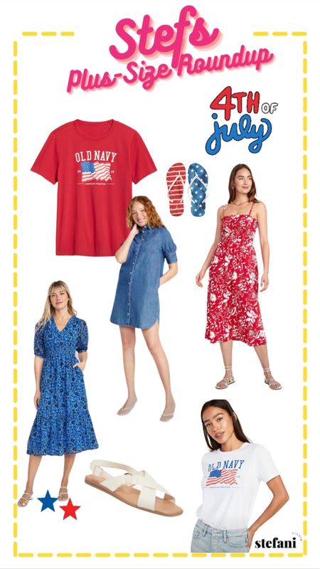Old navy 4th of July outfits for this July season! 

#LTKcurves #LTKFind #LTKSeasonal