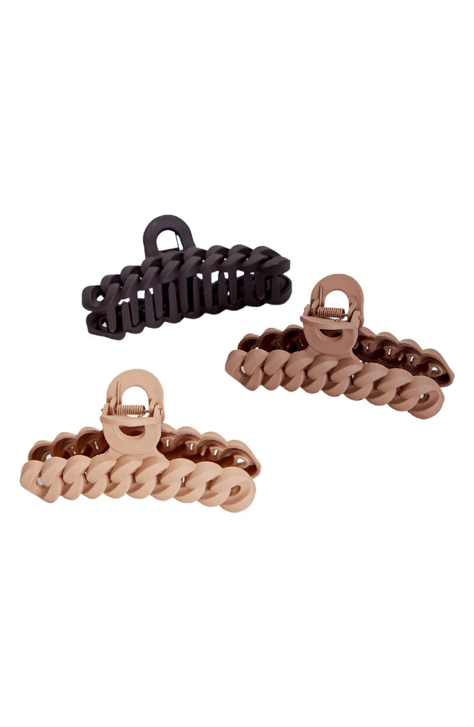 Kitsch 3-Pack Assorted Chain Claw Clips | Nordstrom | Nordstrom