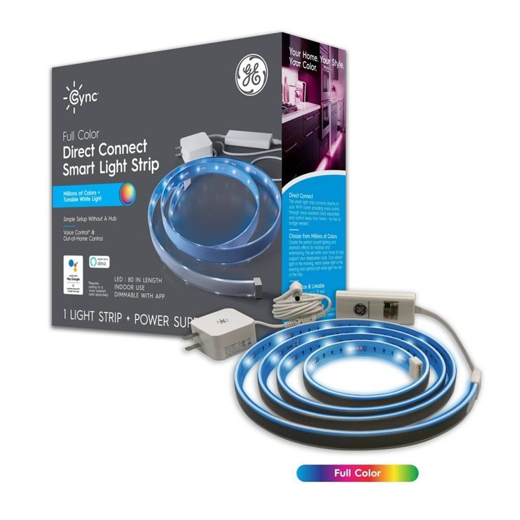 GE CYNC Smart Color Changing Light Strip + Power Supply | Target