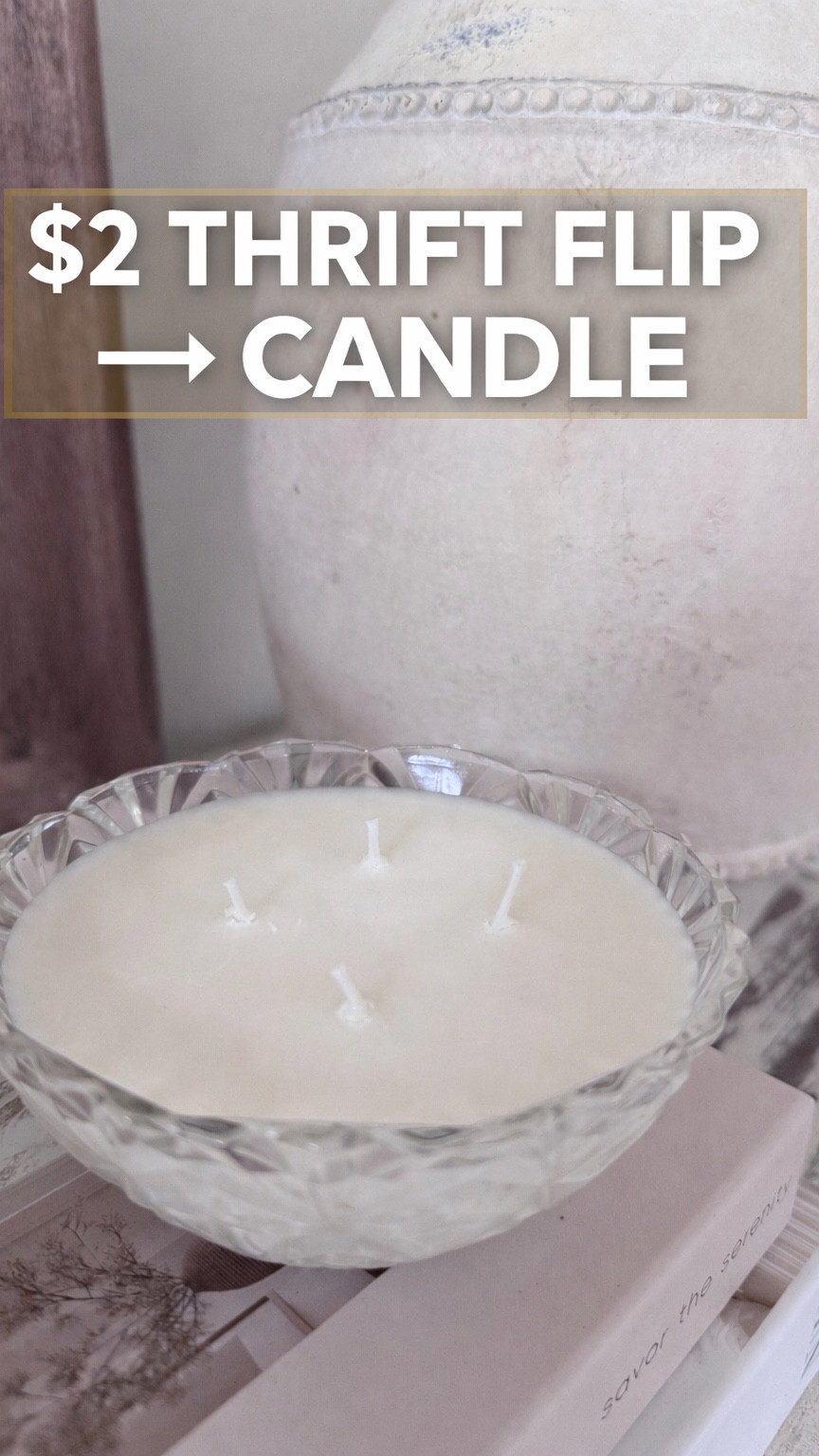 DIY candle! I thrifted this crystal dish but I’ll link similar vessels! Linked my candle supplies too!

#LTKstorytime #LTKHome #LTKdayinmylife