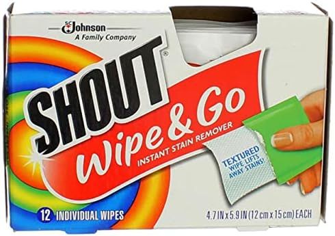 Shout Wipe & Go Instant Stain Remover Wipes 12 ea (Pack of 2) | Amazon (US)