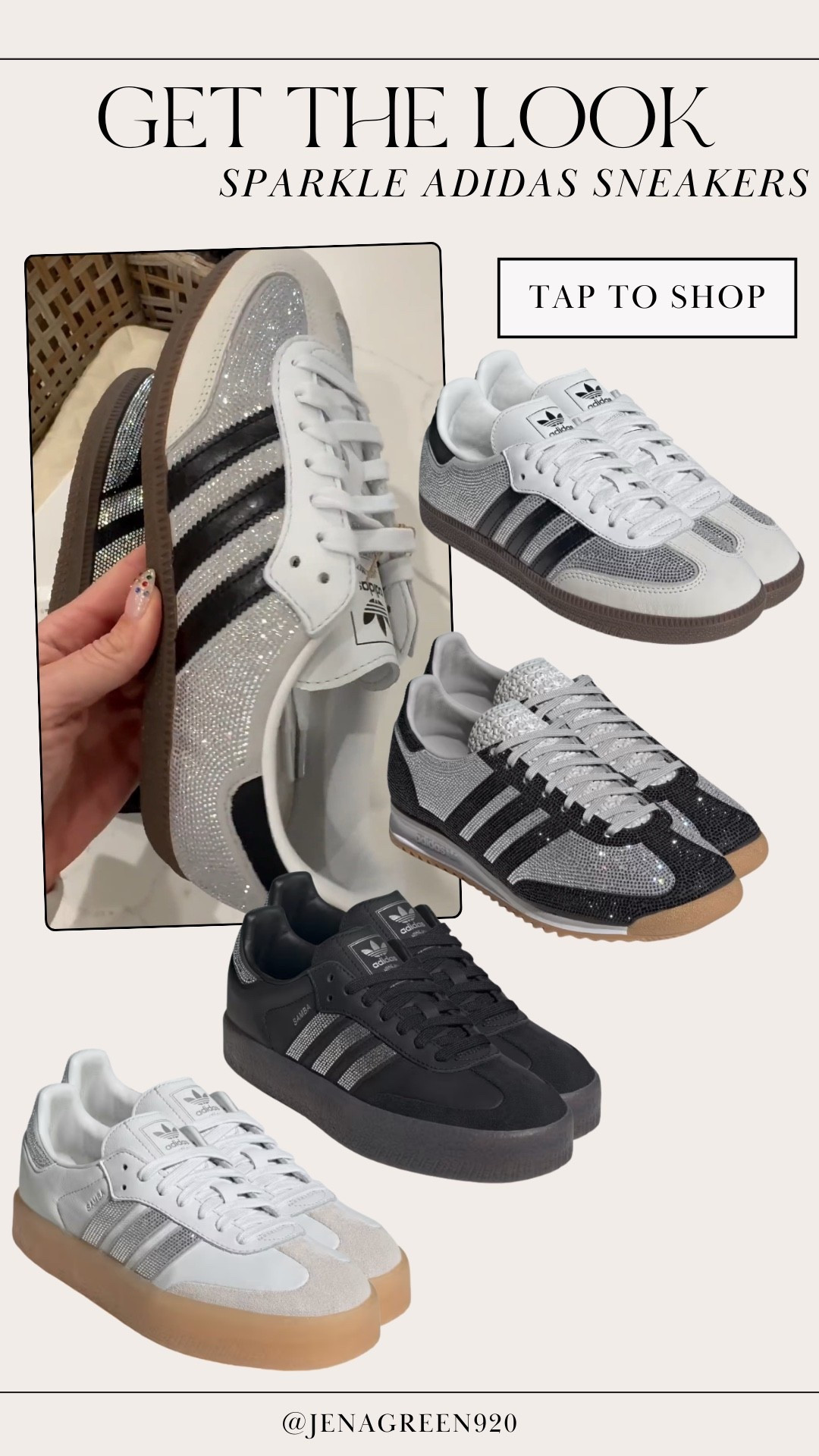 Adidas Sparkle Sneakers | Rhinestone Sneakers | Adidas Samba 

#LTKSeasonal