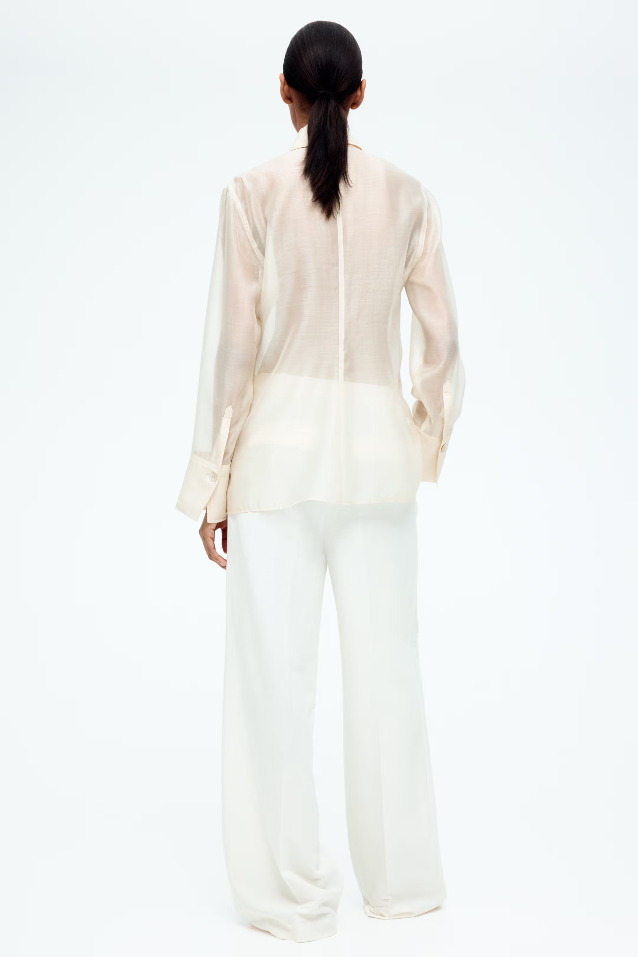 Waisted sheer shirt | H&M (UK, MY, IN, SG, PH, TW, HK)