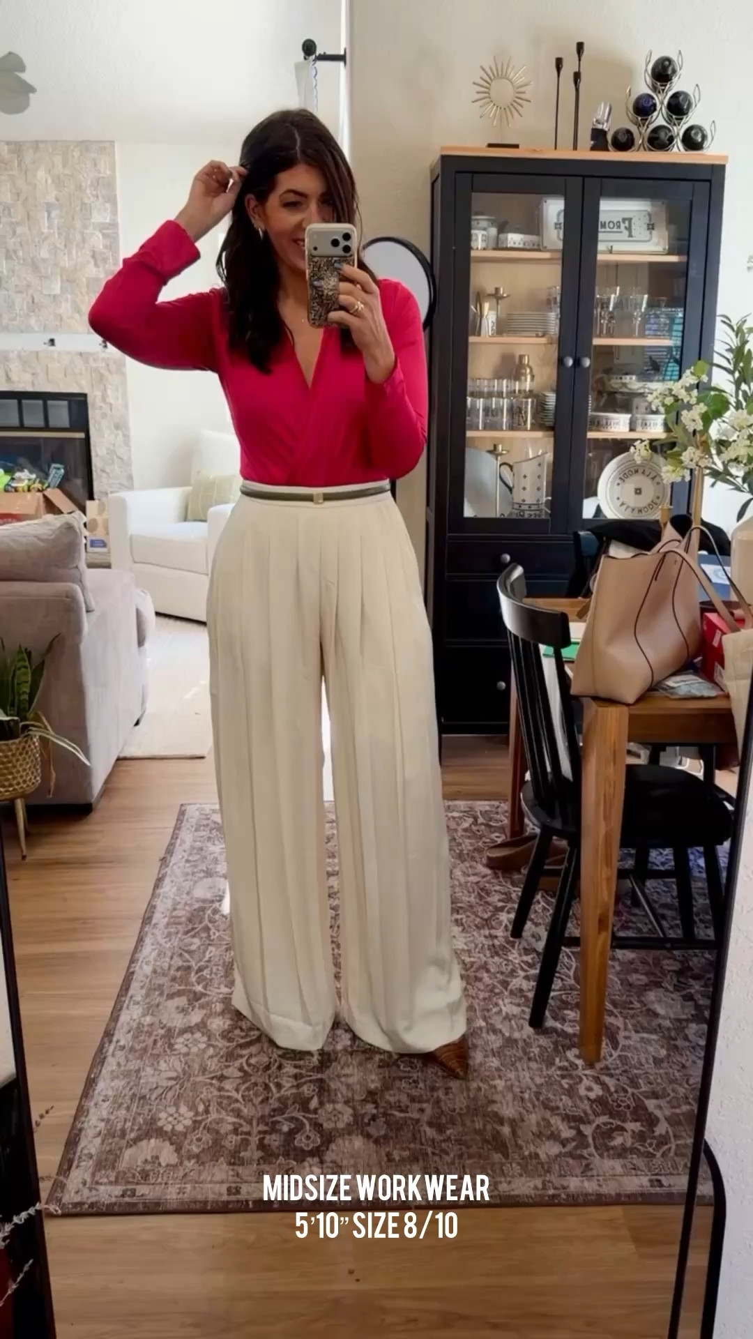 Weekly work outfit planner Wrap top-large Wide leg pants-8

Midsize workwear, office outfit, white pants, work outfit, office trousers, work tops, work shoes, 

#LTKWorkwear #LTKMidsize #LTKOver40