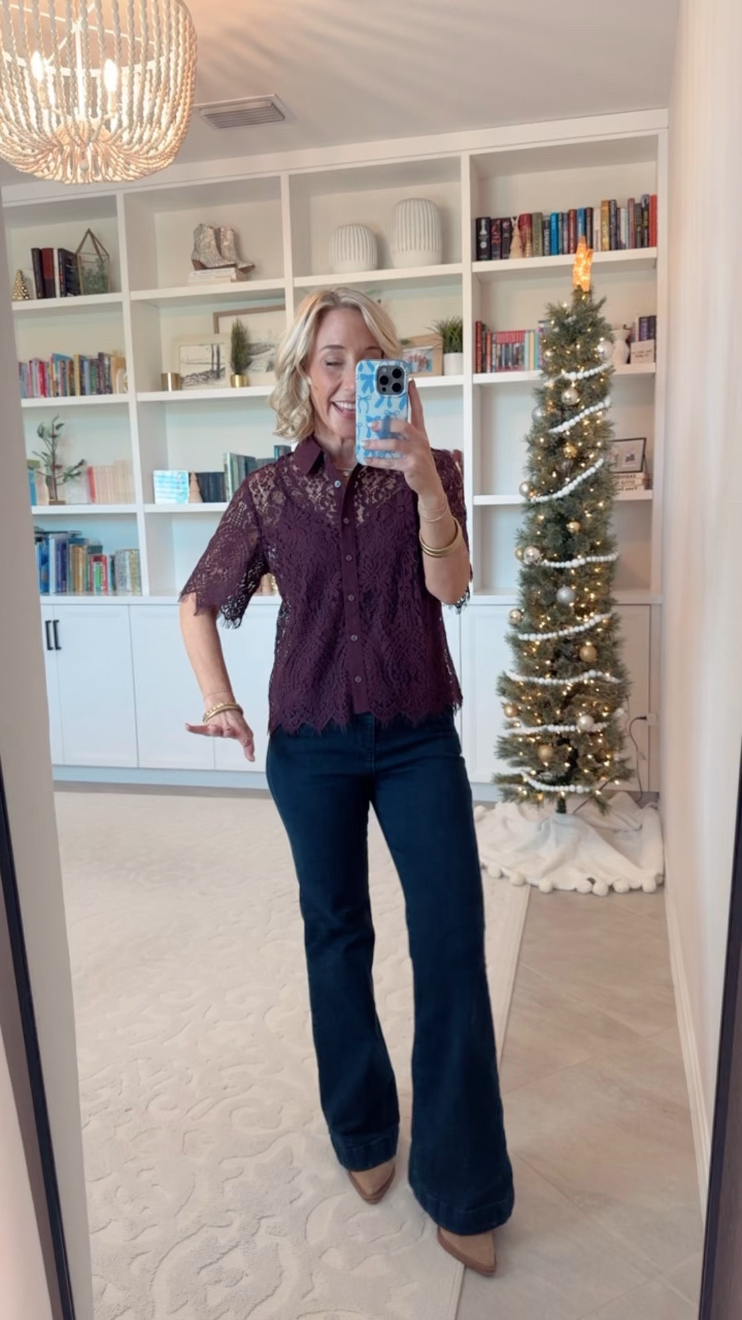 Walmart: new arrivals under $25 * 

Button Up Lace Blouse w/ Short Sleeves - size XS. $19.98. 2 colors. (The burgundy color is low in stock, BUT the black color is fully stocked). 

#LTKSeasonal#LTKFindsUnder50#LTKOver40 

 
