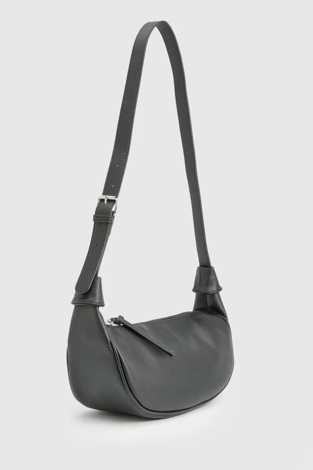 Black Faux Leather Cross Body Bag | Boohoo USA | boohoo (US & Canada)