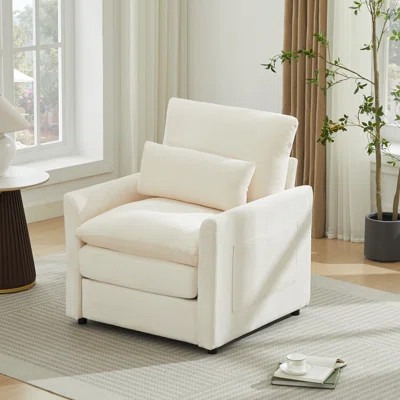 Drago 32.5'' Upholstered Square Arm Modern Accent Chair | Wayfair North America