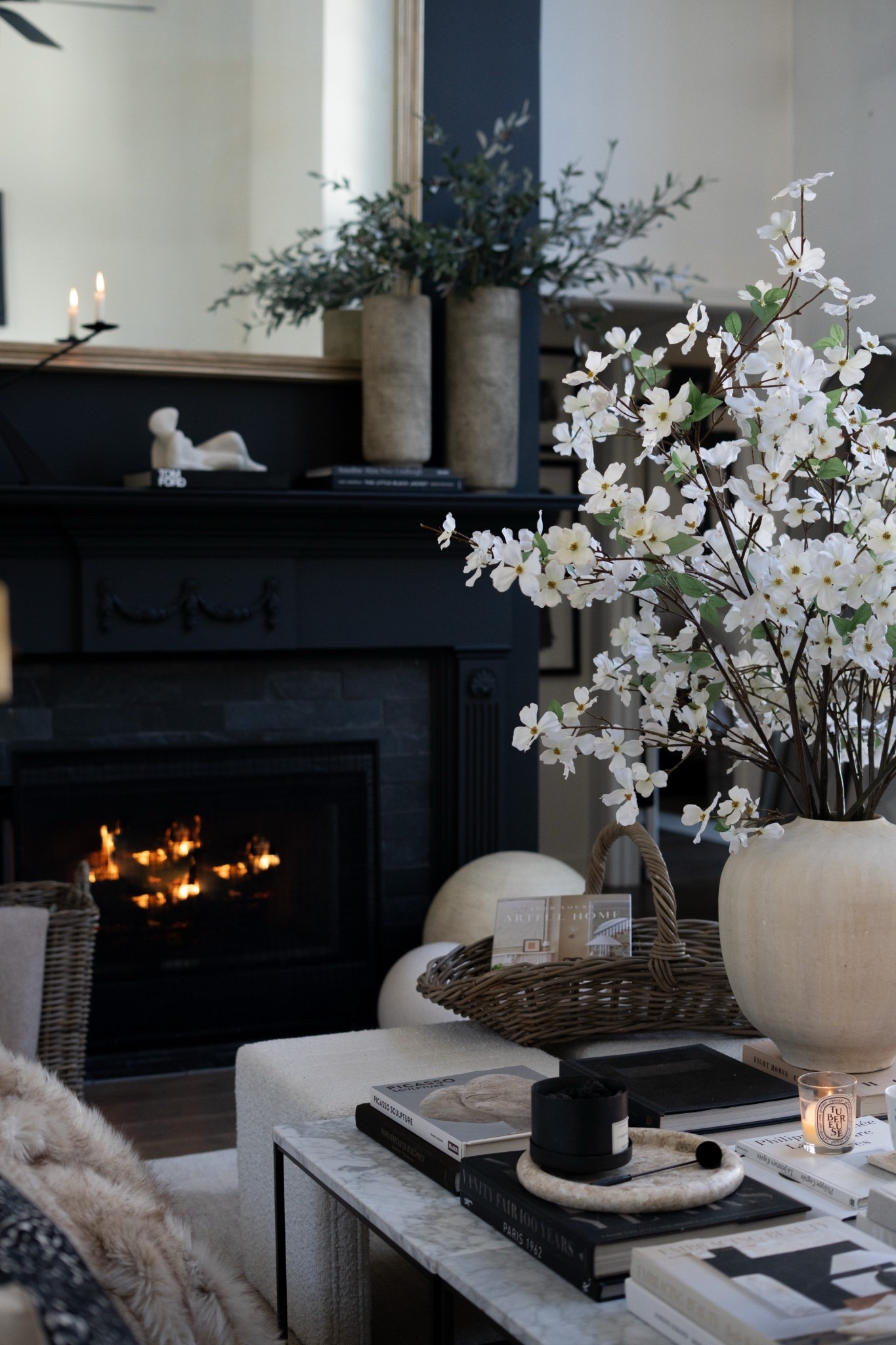 OMG. These faux dogwood branches stopped me in my tracks. At 63 inches, they make such a statement and look incredibly natural. They also bring back memories of the dogwood tree outside my childhood window. Some decor pieces just feel emotional and this is one of them!! XxV 

#houseofvalentina 

#LTKSeasonal #LTKHome #LTKdayinmylife