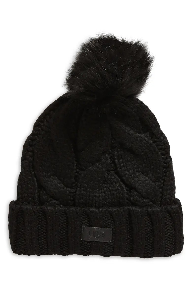 Cable Knit Pom Beanie | Nordstrom