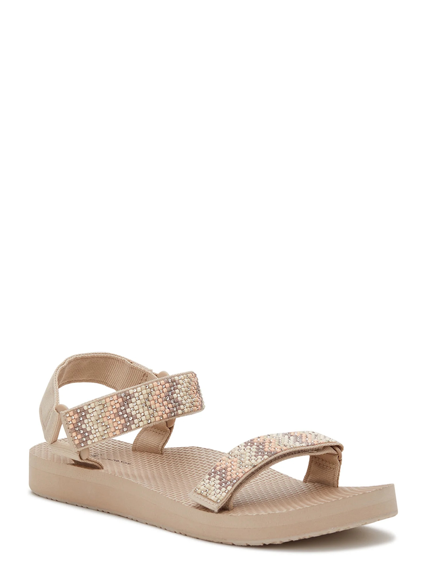 Time and Tru Women's Embellished Nature Sandals | Walmart (US)