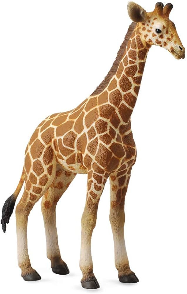 CollectA Wildlife Reticulated Giraffe Calf Toy Figure - Authentic Hand Painted Model | Amazon (US)