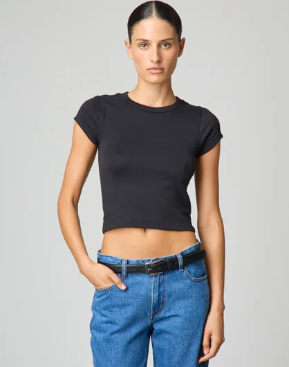 Basic Crew Neck Baby Tee | Glassons (Australia)