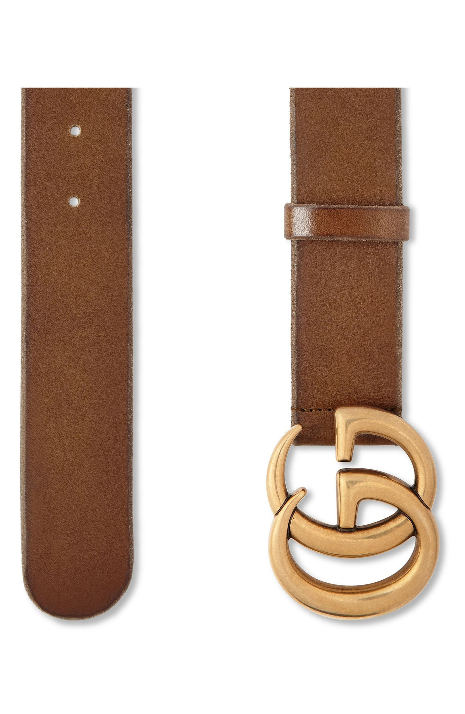 GG Logo Buckle Leather Belt | Nordstrom