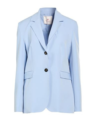 Compagnia Italiana Woman Blazer Light blue Size 12 Polyester, Elastane | YOOX (US)