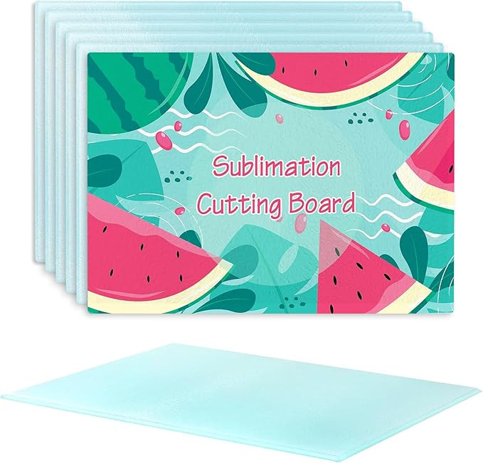 6Pack Sublimation Glass Cutting Board Blanks, Textured Tempered Glass Chopping Boards for Kitchen... | Amazon (US)