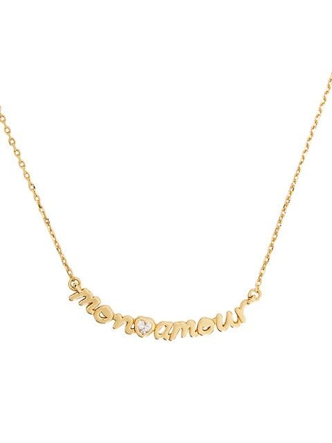 True Love Goldtone Cubic Zirconia Mon Amour Necklace | Saks Fifth Avenue