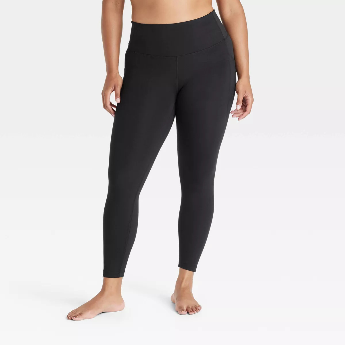 Women's Dynamic Flex High-Rise Pocketed 7/8 Leggings - All In Motion™ Black M | Target