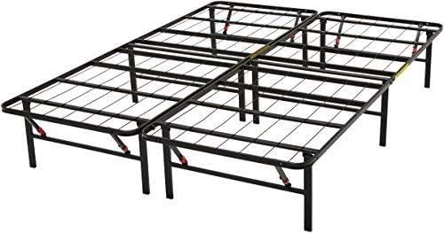 Amazon.com: Amazon Basics Foldable Metal Platform Bed Frame with Tool Free Setup, 14 Inches High,... | Amazon (US)