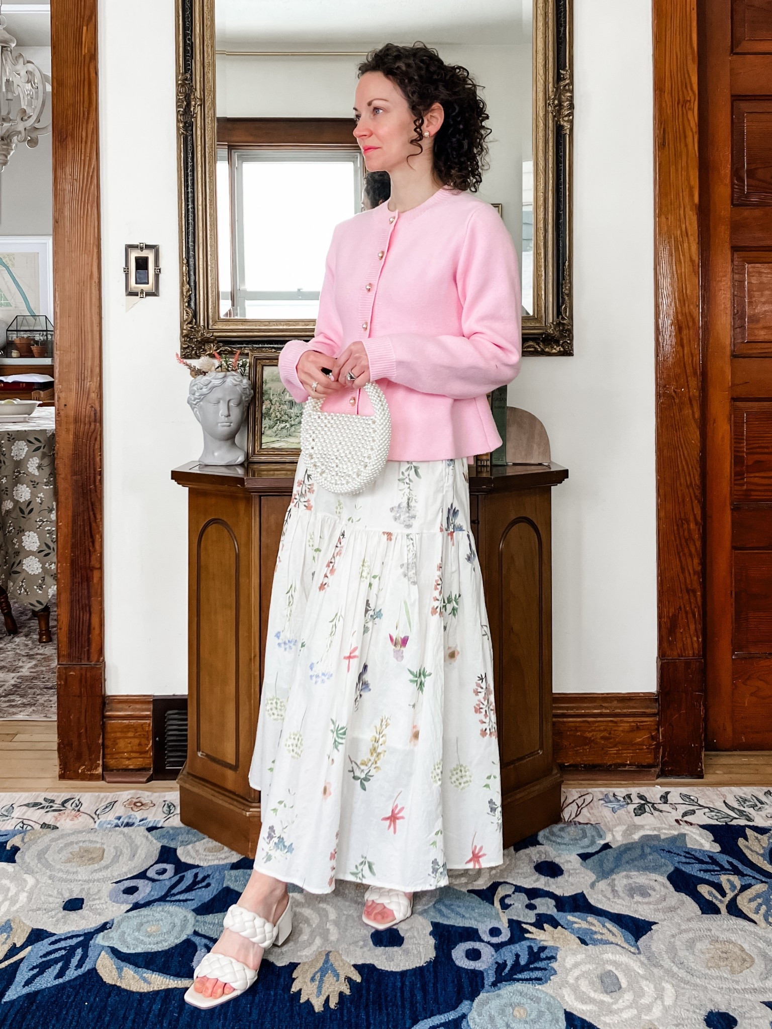 The cutest spring sweater from Amazon!
Petite outfit. Modest outfit. Classic outfit. Spring outfits. 

#LTKgrwm #LTKSeasonal #LTKOver40