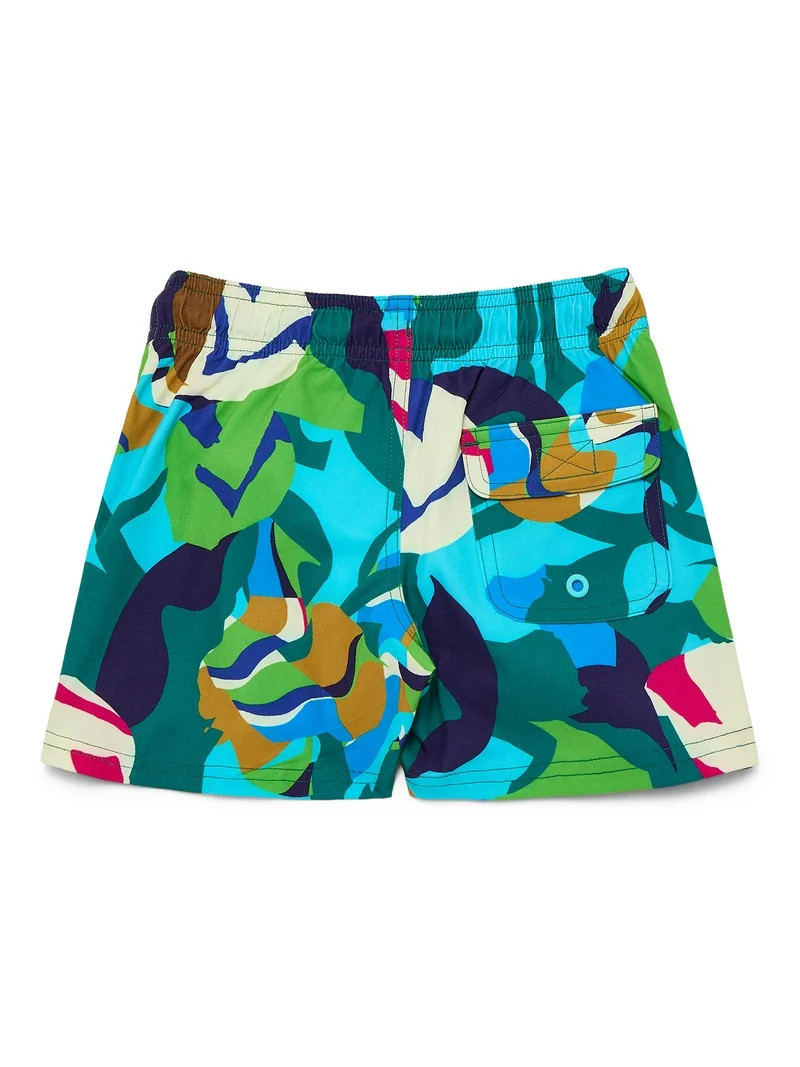 Wonder Nation Boys Family Swim Trunks with UPF50, Sizes 4-18 & Husky | Walmart (US)