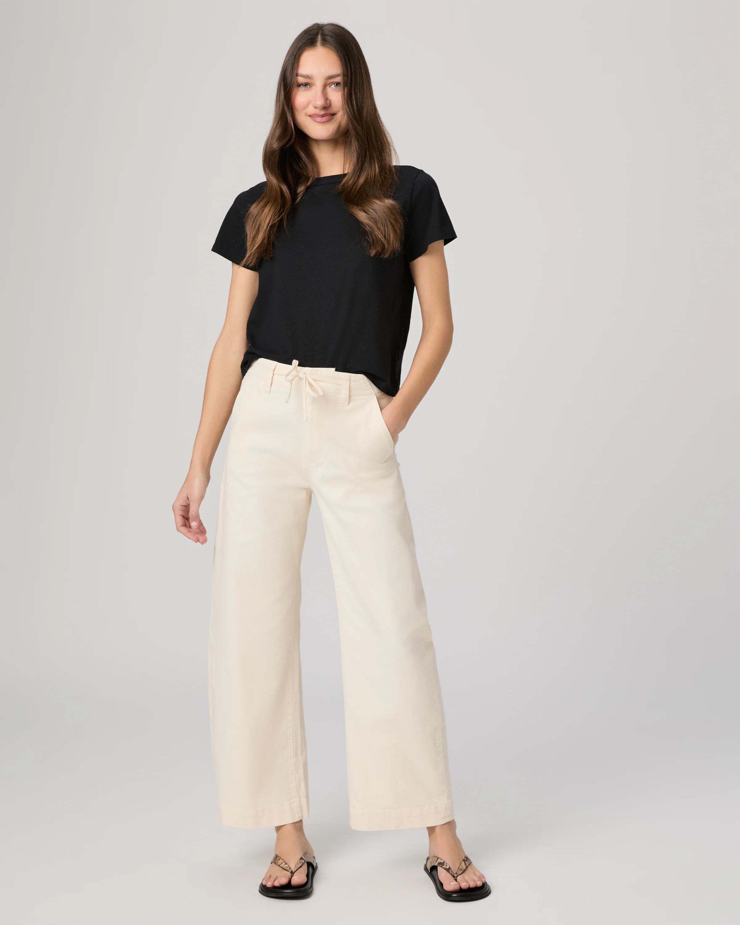 Arellia Ankle Barrel Leg Pant | Paige