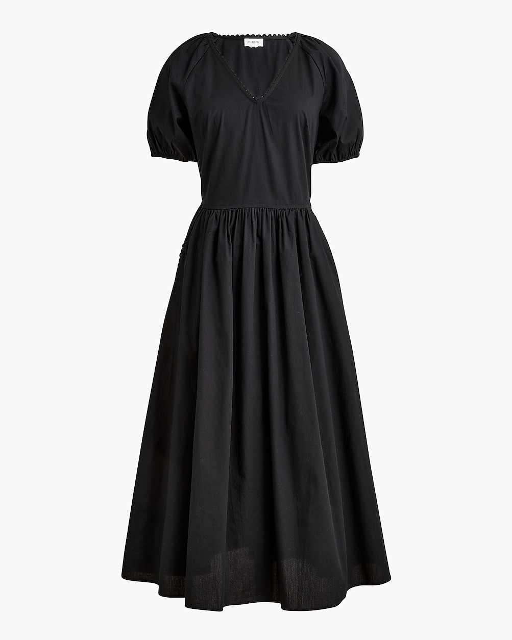 Lace-trim midi dress | J.Crew Factory