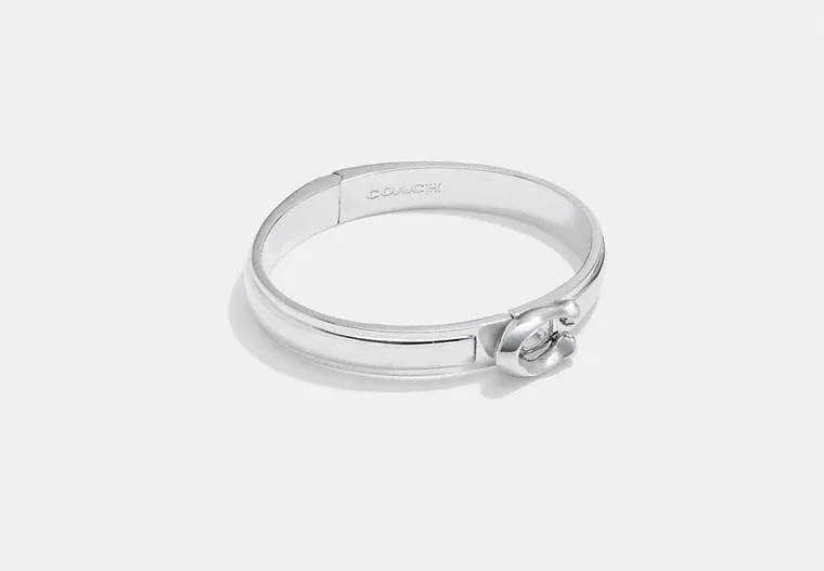 Sculpted Signature  Hinged Bangle | Coach (US)